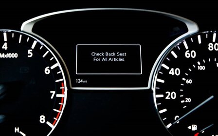 Nissan vous offre un système qui vous aide à ne rien oublier