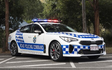 Une Kia Stinger comme voiture de patrouille? Pourquoi pas!