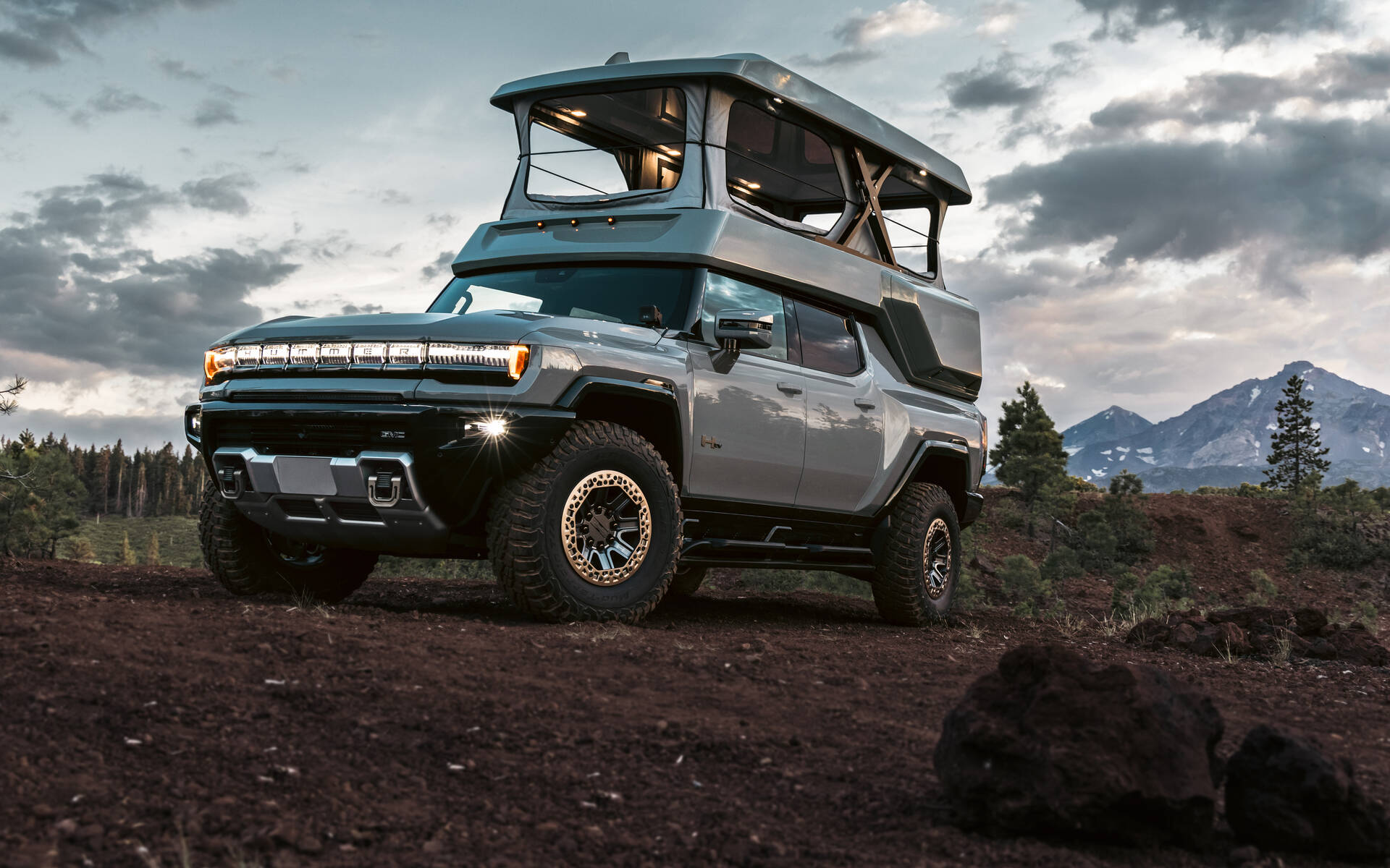 Summer's not over yet: the GMC Hummer EV goes camping!