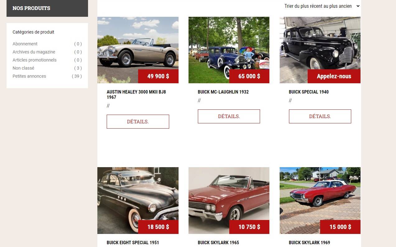 Comment trouver une voiture ancienne à vendre?