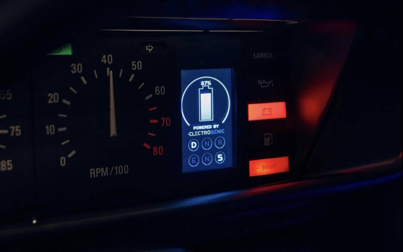 This electrically converted DeLorean is ready for a back to the future.