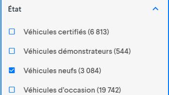 Les véhicules neufs arrivent sur Otogo