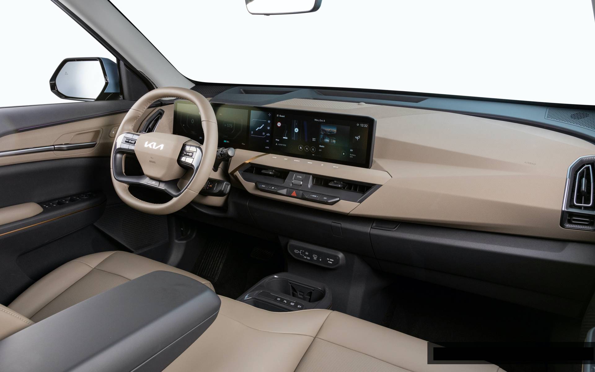 We were able to climb aboard the new Kia EV5