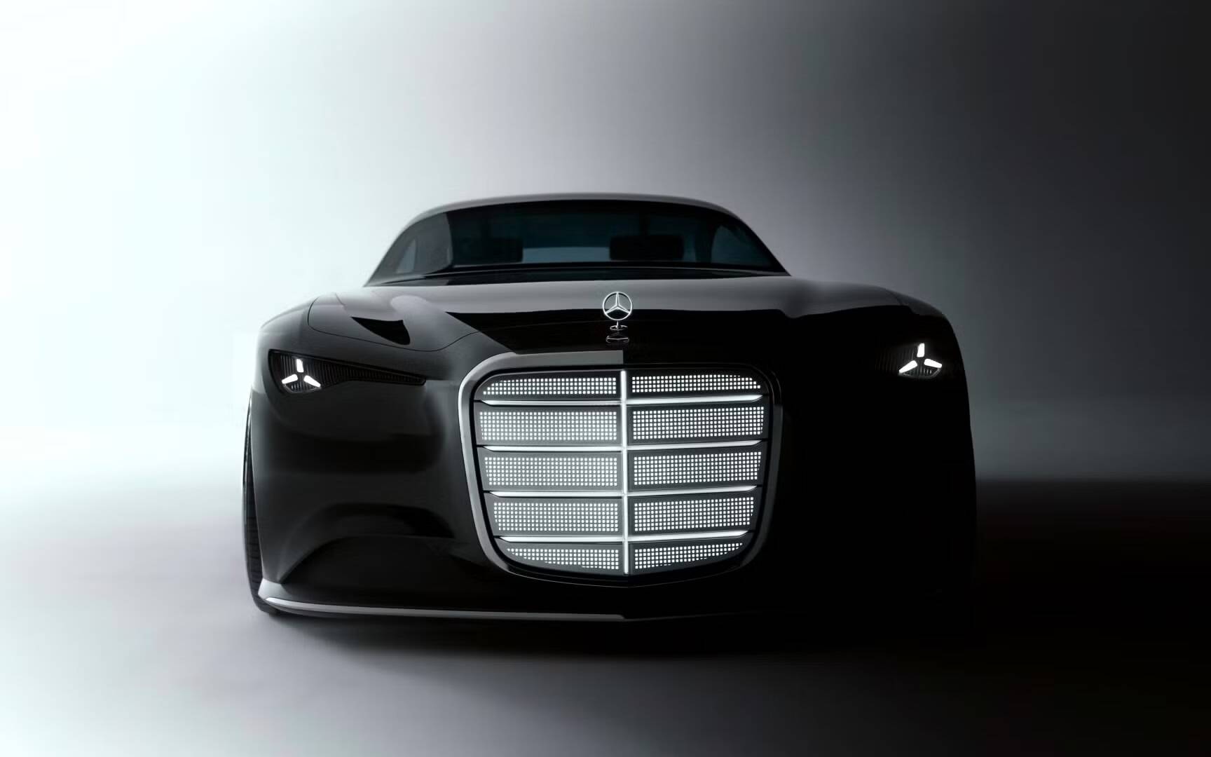 Mercedes-Benz Vision Iconic : comme une Batmobile électrique en tuxedo 