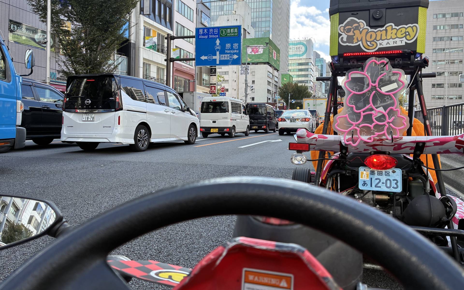 Rouler en kart sur la route? C\'est possible à Tokyo! 