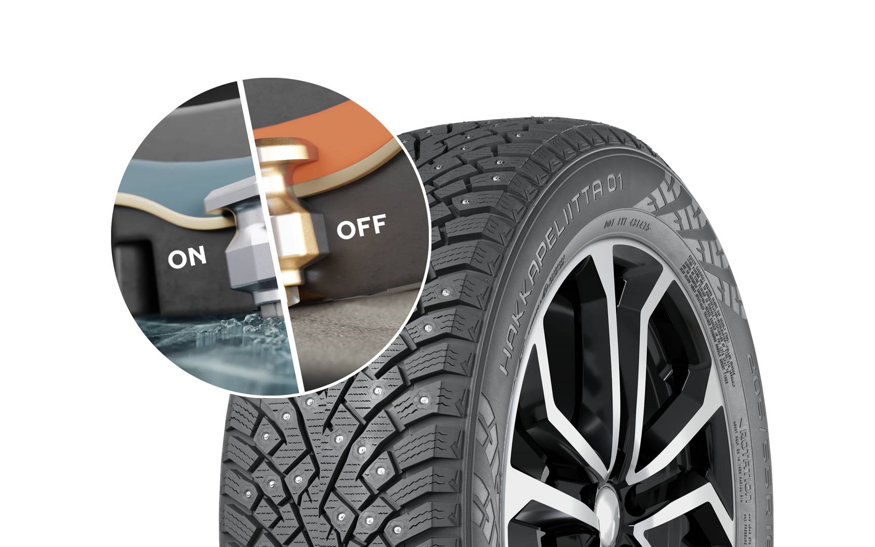 Nokian lance un pneu d’hiver à crampons qui s’adapte à la température 