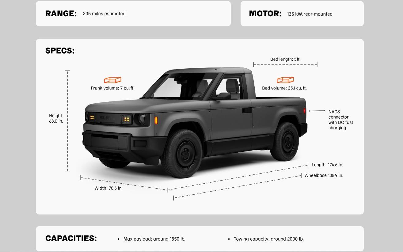 Slate is offering its electric van for sale starting at ,950 USD
